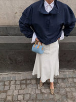 High-Waisted Mermaid Midi Skirt