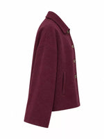 Button-Up Dropped Shoulder Outerwear