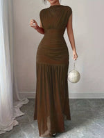 Ruched Bodycon Maxi Dress