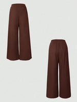 One Button Sleeveless Top and Pants Set