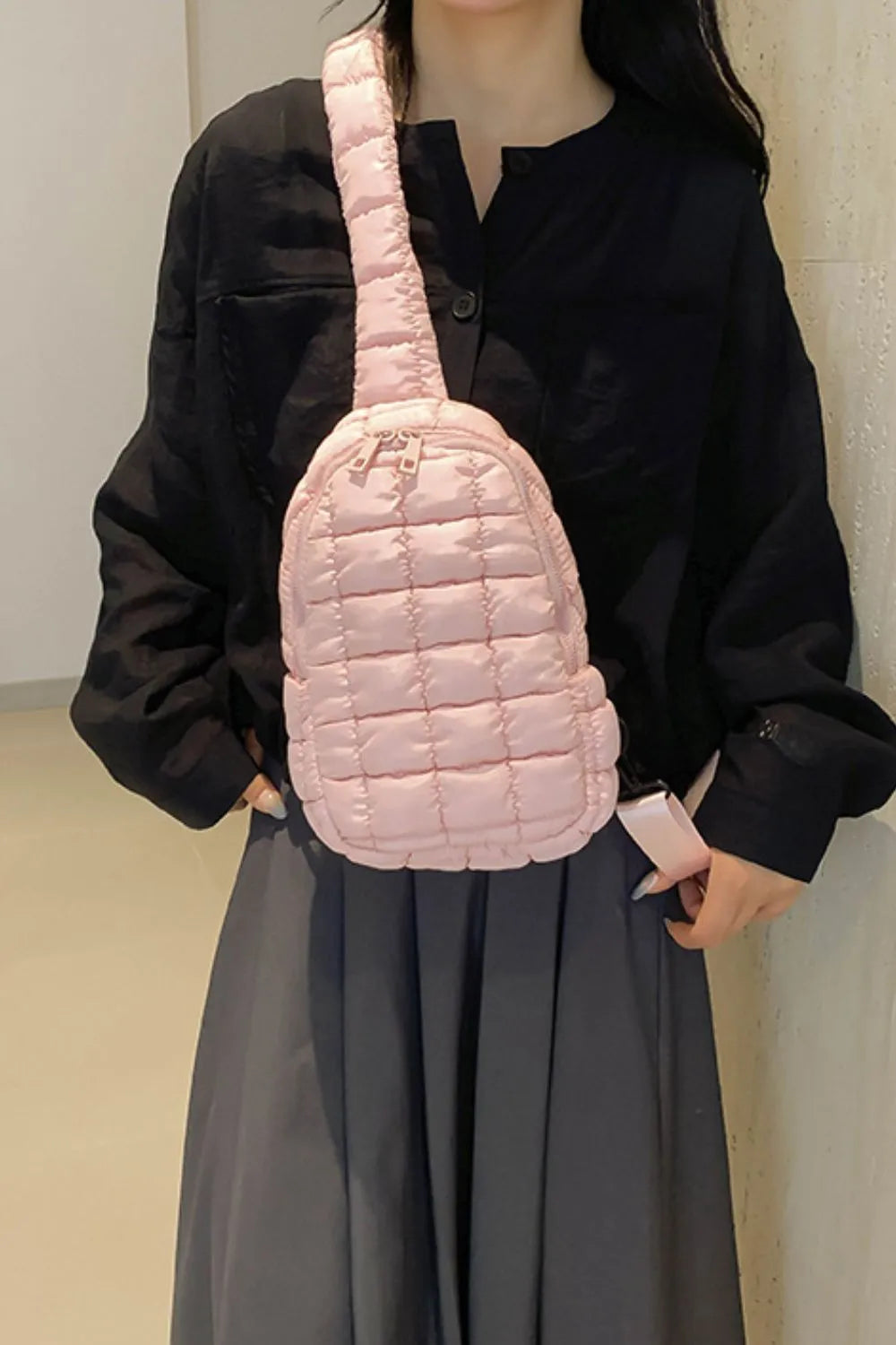 Quilted Nylon CrossbodyBag