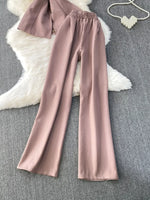 Sleeveless Top and Wide-Leg Pants Set
