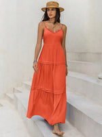 Lace Detail V-Neck Cami Dress - Ladyez