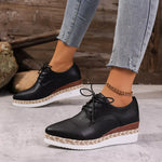 Point Toe Lace Up Sneakers