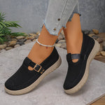 Round Toe Platform Slip-Ons
