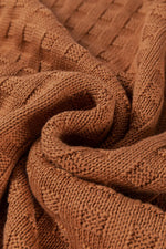 Textured Pattern Round Neck Sweater Vest