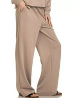 Zenana Scuba Crewneck Sweatshirt and Pants Set