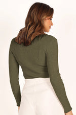 Lettuce Edge Round Neck Long Sleeve T-Shirt - Ladyez