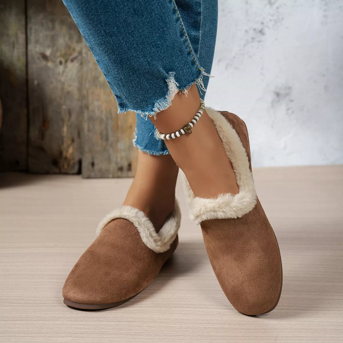 Round Toe Flats Slip-Ons