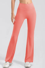 High Waist Straight Active Pants - Ladyez
