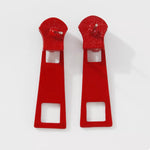 Colorful Zipper Drop Earrings