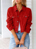 Button Up Long Sleeve Denim Jacket
