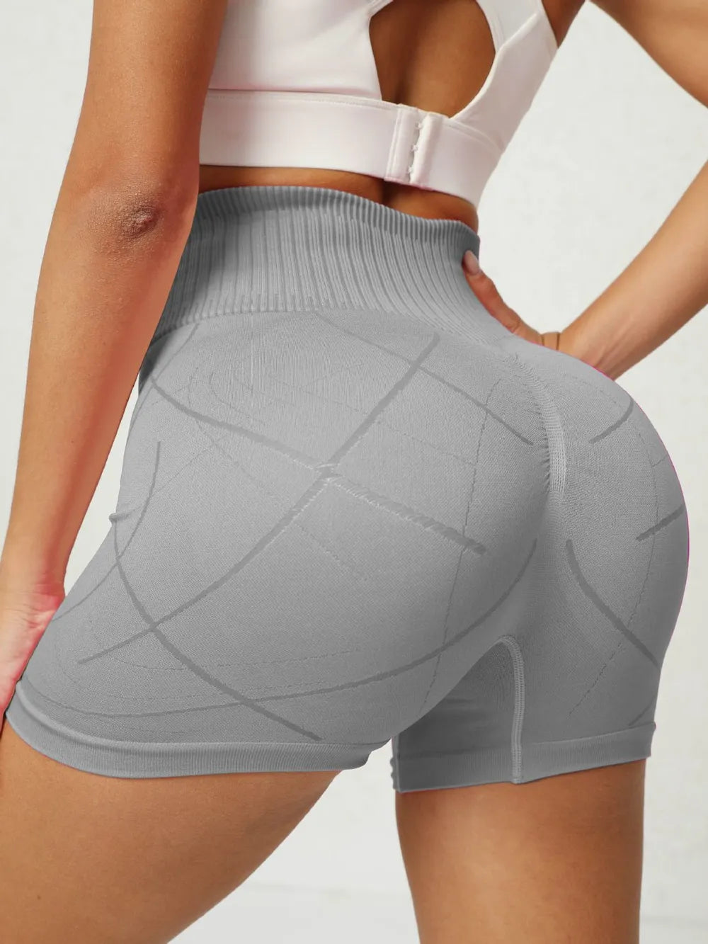 High Waist Active Shorts - Ladyez