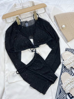 Glitter Three-Piece Swim Set - Ladyez