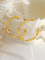 Titanium Steel C-Hoop Earrings