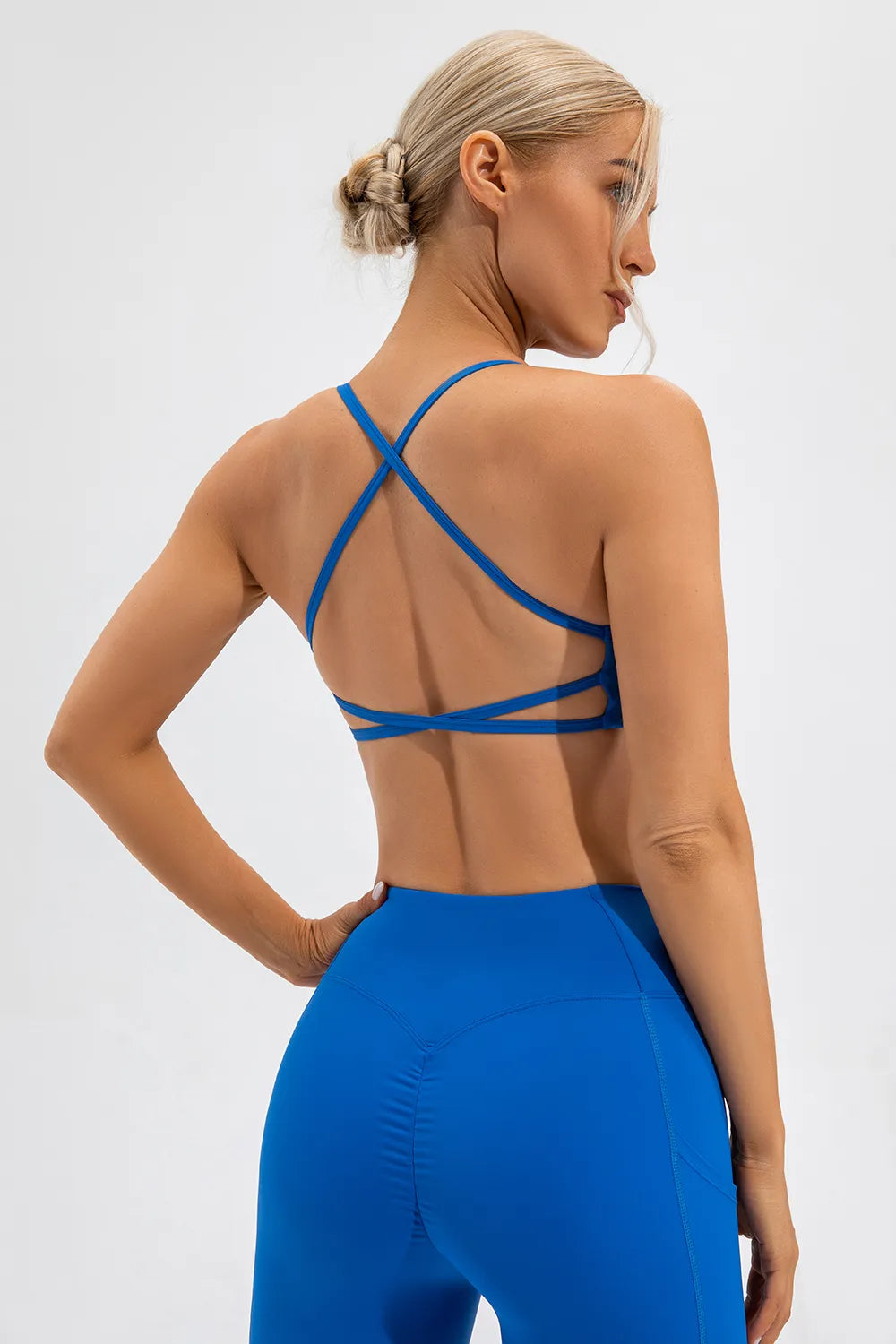 Crisscross Spaghetti Strap Active Cami - Ladyez