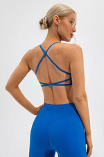 Crisscross Spaghetti Strap Active Cami - Ladyez