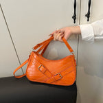 Crocodile Pattern Underarm Shoulder Bag - Ladyez
