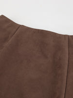 Suede Midi Skirt