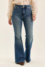 Judy Blue High Waist Double Button Tummy Control Flare Jeans