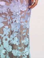 Floral Embroidered Tube Maxi Dress