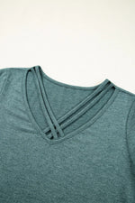 V-Neck Short Sleeve T-Shirt