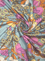 Printed V-Neck Tiered Dress