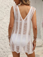 V-Neck Sleeveless Cover-Up - Ladyez