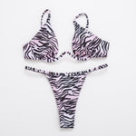 Sexy Push Up Underwired V-bar Bikini Women Swimsuit Female Swimwear Two-pieces Bikini set Micro Thong Bathing Suit Swim Lady