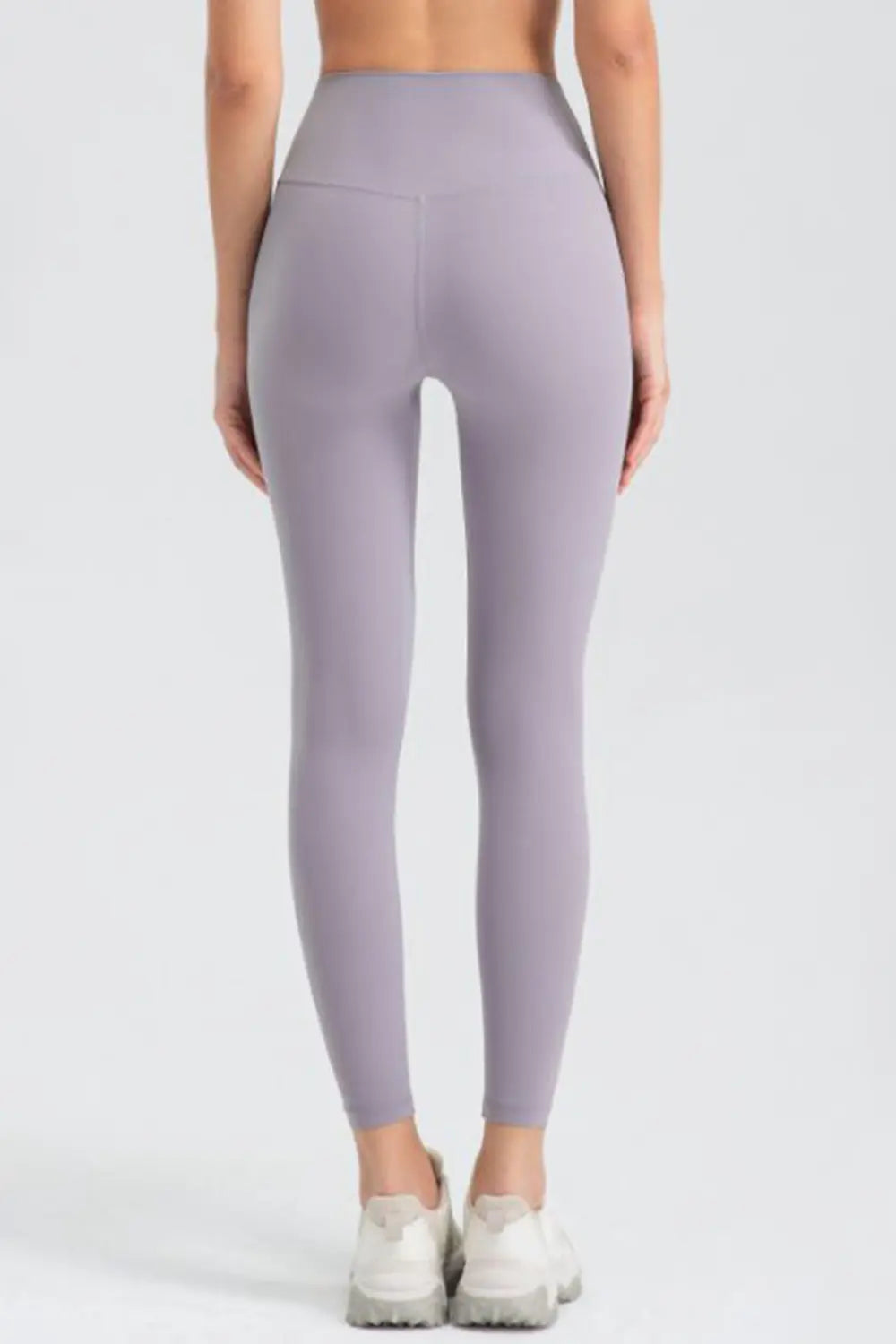 Wide Waistband Slim Fit Active Leggings - Ladyez