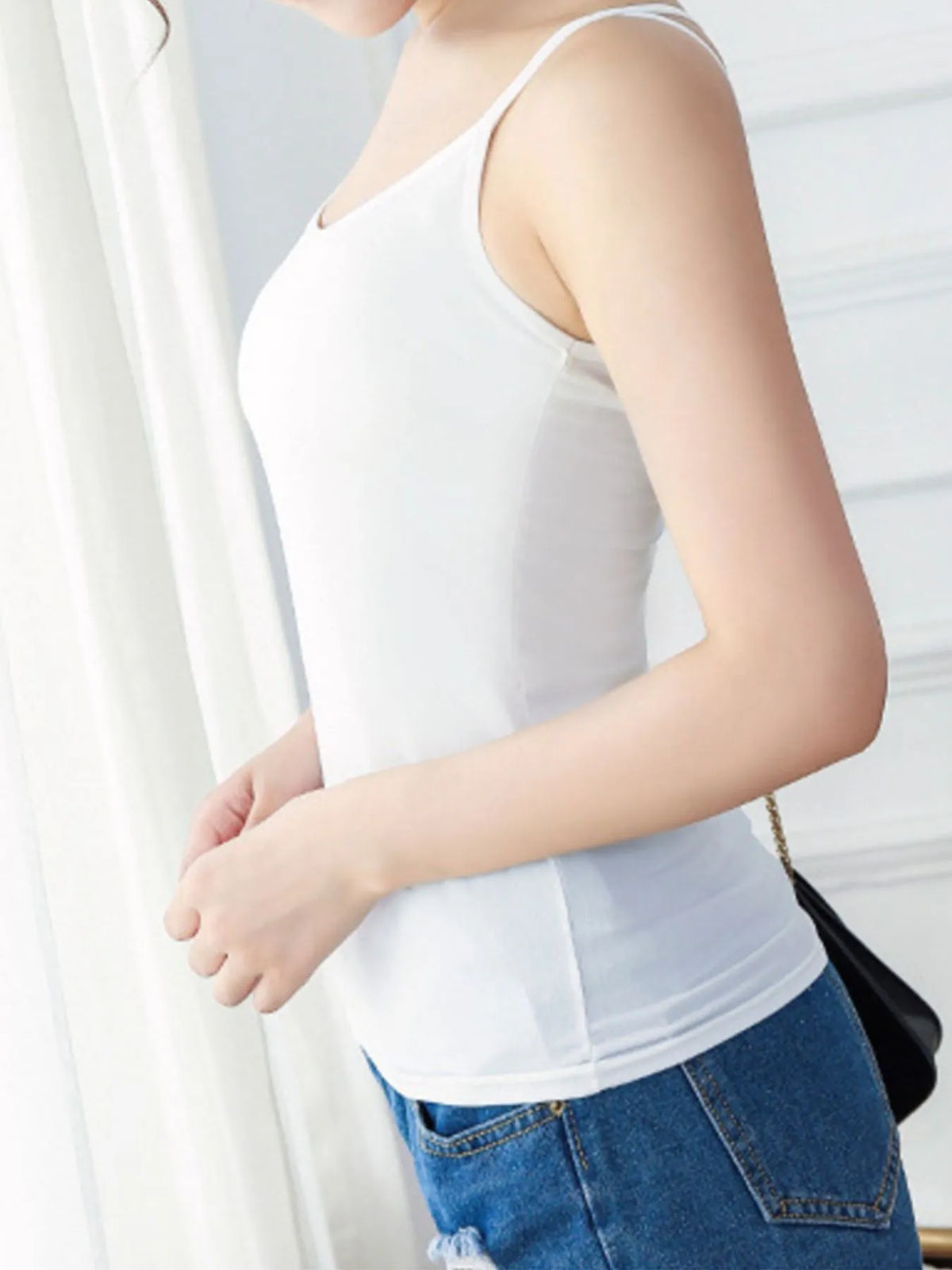 Scoop Neck Cami Top - Ladyez