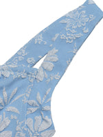 Floral Tie-Front A-Line Midi Dress