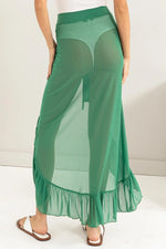 HYFVE Ruffle Trim Cover Up Sarong Skirt - Ladyez