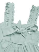 Perfee Frill Wide Strap Romper with Pockets