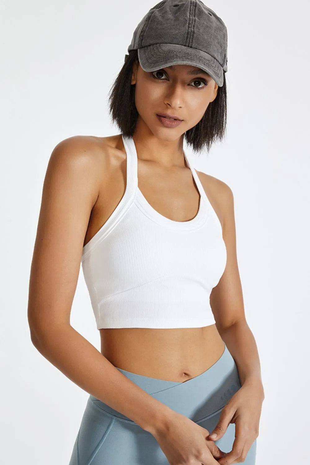 Halter Neck Active Cami - Ladyez