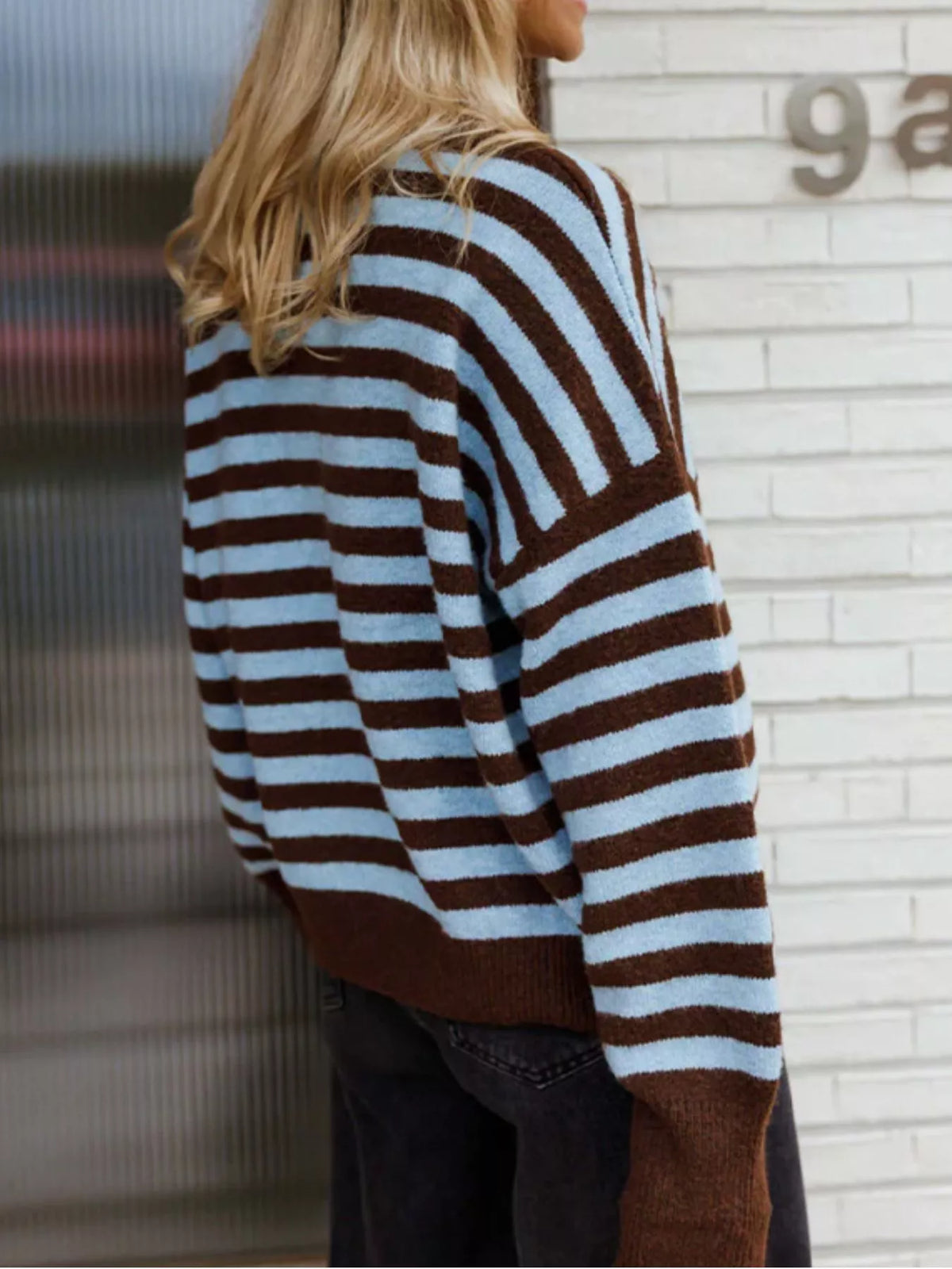 Striped Crew Neck Sweater