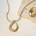 18K Gold-Plated Geometric Necklace