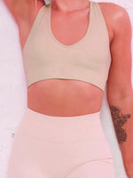 Scoop Neck Wide Strap Active Bra - Ladyez