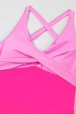 Crisscross V-Neck One-Piece Swimwear - Ladyez