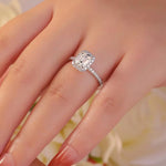 1 Carat Moissanite 925 Sterling Silver Ring