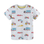 Children's Vehicle Print T-Shirt and Shorts Set
