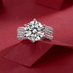 5 Carat Moissanite 925 Sterling Silver Ring