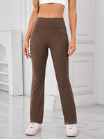 Lovelet High Waist Active Pants with Pockets - Ladyez