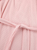Tie Waist Kimono Sleeve Lounge Nightgown