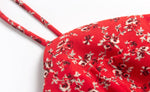 Summer Seaside Holiday Suspender Dress Dress Women Fresh Sweet Floral Slim Fit Cinched Mid Length Dress
