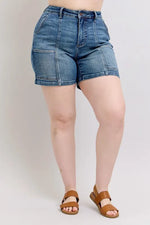 Judy Blue Full Size High Rise Denim Shorts Plus Size