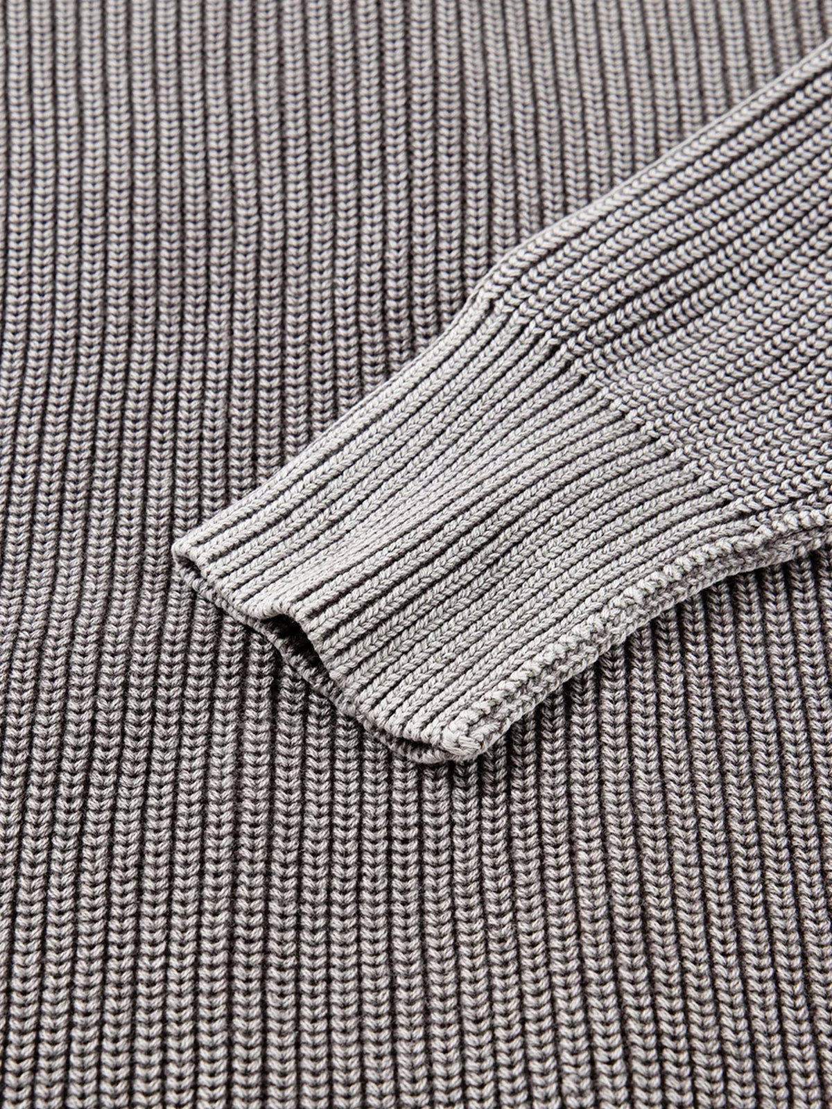 Mineral Wash Exposed Seam Patchwork Knit Open Sweater Cardigan