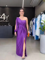 Spring Evening Dress Socialite Cinched Waist Slim Fit Maxi Dress Women