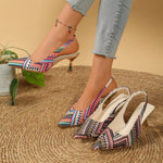 Point Toe Slingback Pumps