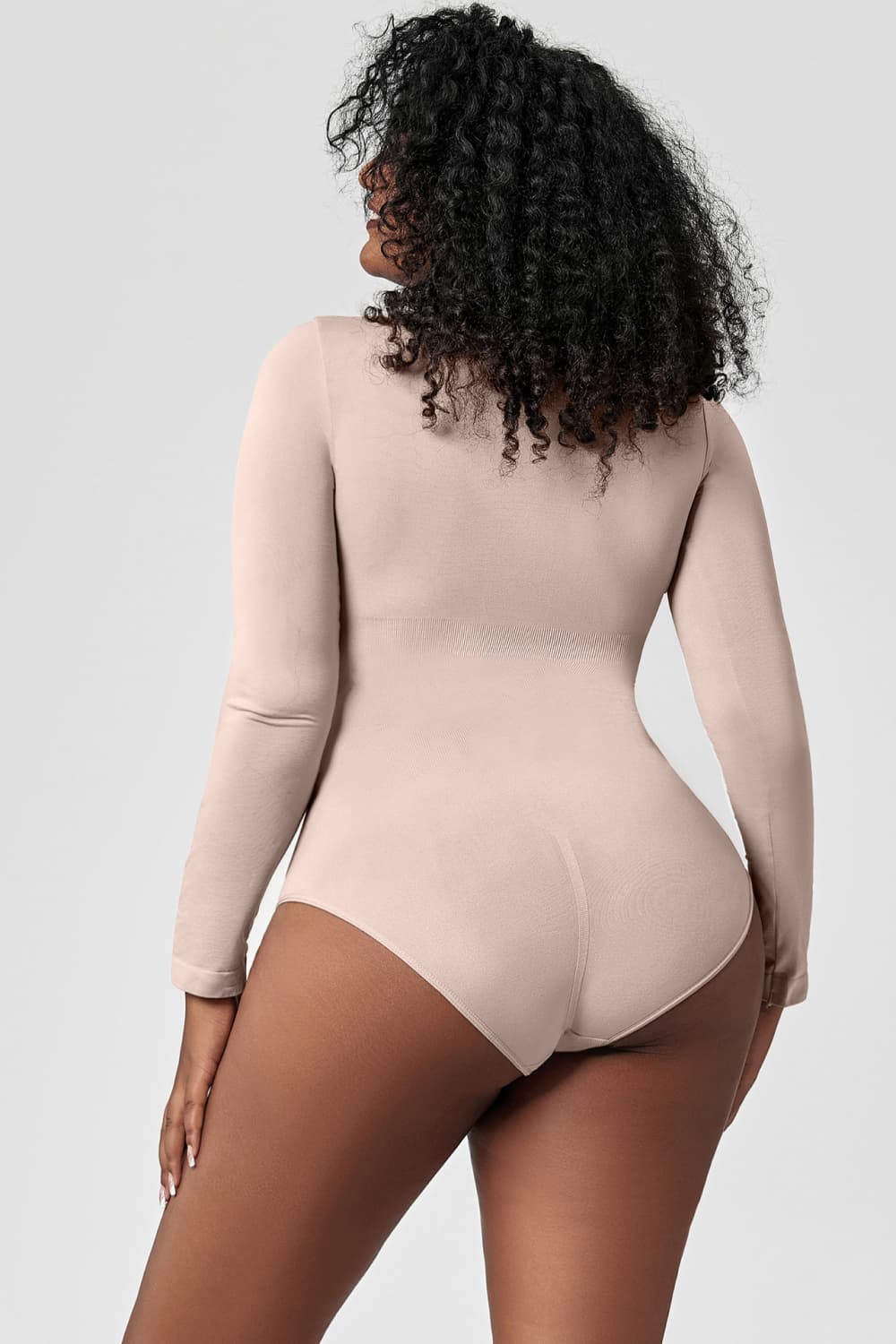 Long Sleeve Shaping Bodysuit - Ladyez